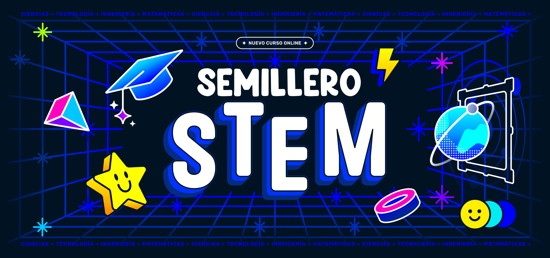 Semillero STEM online banner